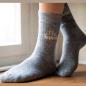 Preview: Abolengo Premium Alpakasocken - grau