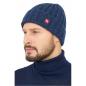 Preview: Vorderansicht Mütze BIANCA blau meliert Herrengesicht