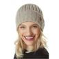 Preview: Vorderansicht Mütze BIANCA sand Damengesicht