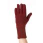 Preview: Apu Kuntur - Wendefingerhandschuhe UNI - rot-schwarz meliert