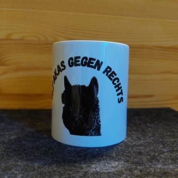 Tasse - Alpakas gegen rechts - mittig