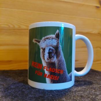 Tasse - Kein Flausch für Nazis - Rechtshänder