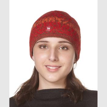 Alpaka Jacquard Mütze CHIMU mit Baumwollvlies