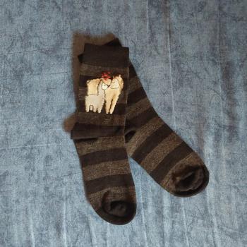 Anden Art Alpakasocken mit Motiv MOM