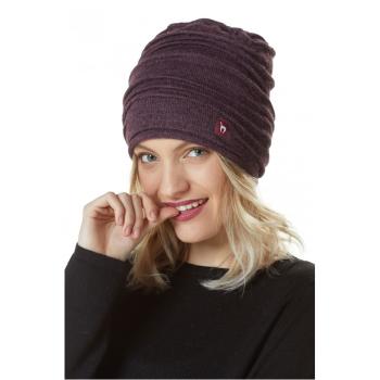 Preview: Apu Kuntur - Alpakamütze CAMINOS aubergine meliert
