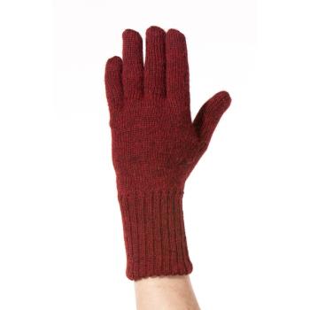 Apu Kuntur - Wendefingerhandschuhe UNI - rot-schwarz meliert