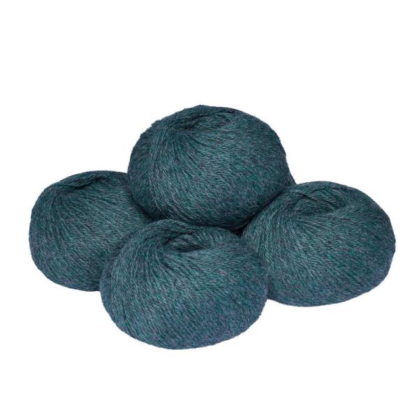 Strickgarn BABY ALPAKA PURE Colour - grüngrau melange