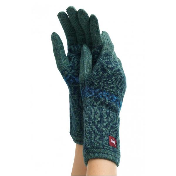 Apu Kuntur Alpaka Fingerhandschuhe CHIMU türkis