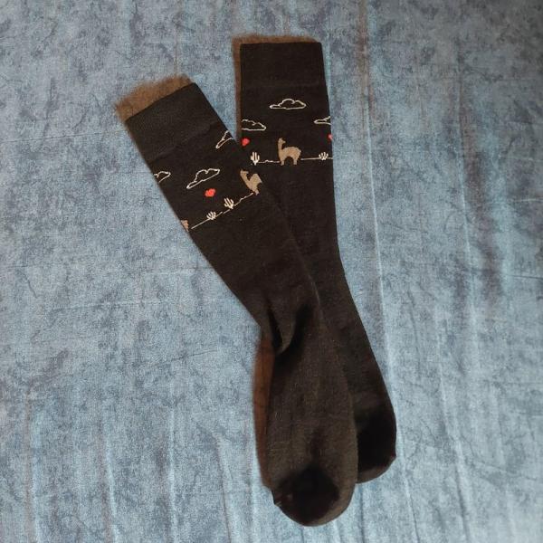 Anden Art Alpakasocken mit Motiv HERZ