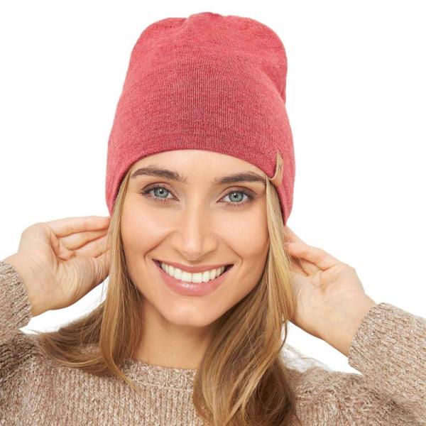 Apu Kuntur Mütze ROYAL ALPACA SPORT - coral-melange