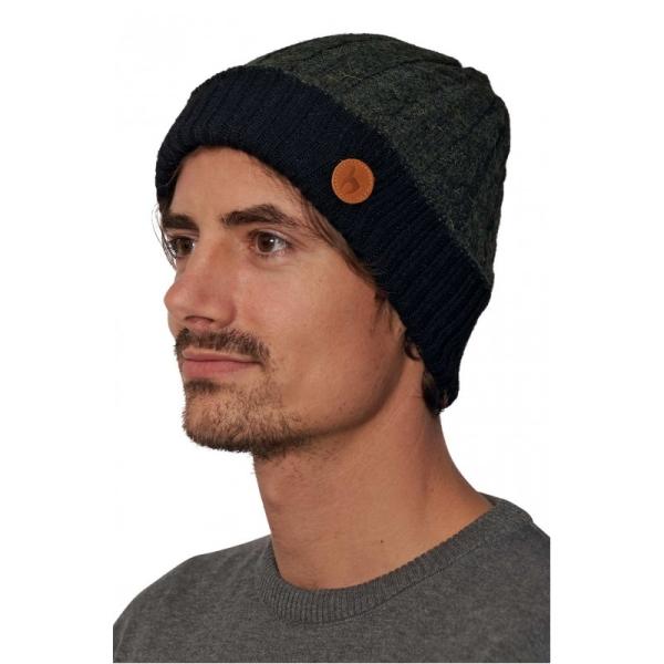 Wendemütze SUAVE tannengrün-schwarz