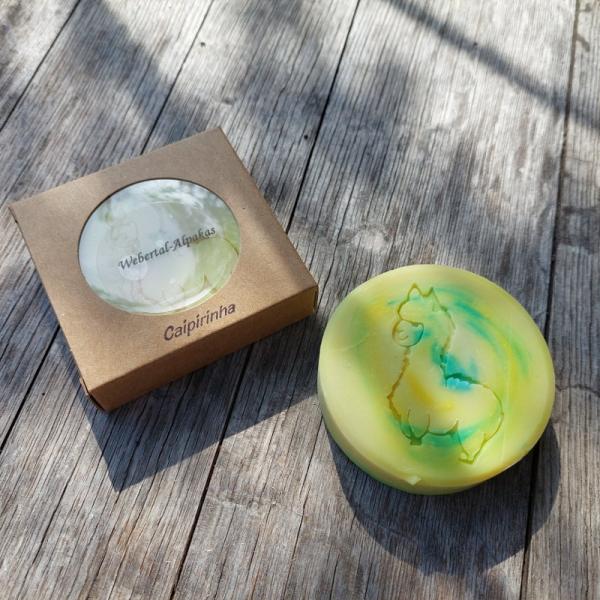 Seife mit Alpakakeratin "Caipirinha"