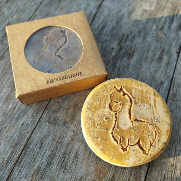 Seife mit Alpakakeratin "Vanilletraum"