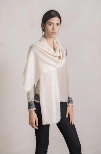 Webschal Rodeo beige